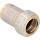 Brass clamp connector for steel pipe DN 10 (3/8“) to DN 50 (2“), transition piece IT Standard 1