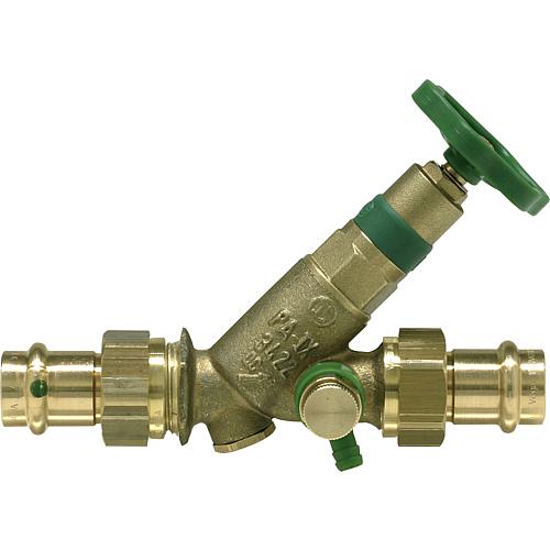 Combined free-flow valve with backflow preventer with drain DN 8 (1/4“)