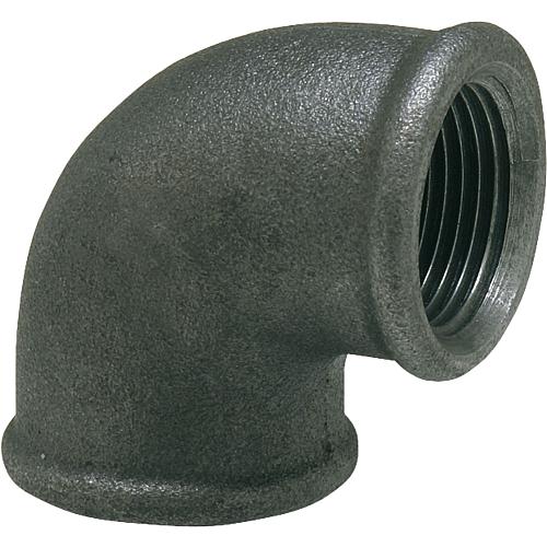 Malleable cast iron fitting, black 
Bracket 90° (IT x IT) Standard 1