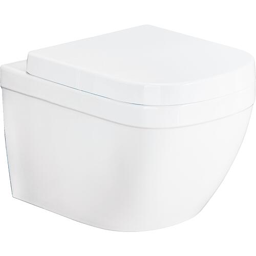 Wand-Tiefspül-WC Grohe Euro BxHxT: 374x631x540 mm spülrandlos Keramik weiß