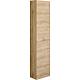 Tall cabinet series MAF, 1 door, knotty oak, reversible, 350x1500x208 mm