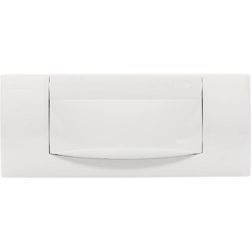 Geberit push plate 300 T Top operation, for flush-mounted cistern Alpine white, ref. no.115.333.11.1