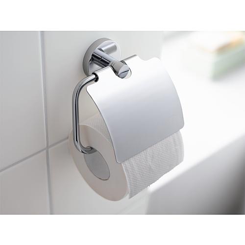 Grohe Essentials paper roll holder with lid Anwendung 1