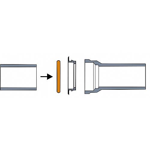 Joints toriques type "A" pour raccords/tubes en fonte /PVC à emboiture