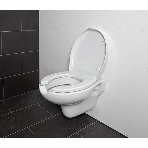 WC-Sitz Elida, Hygiene-Aussparung am Deckel geschlossen Anwendung 3