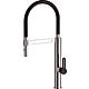 Sink mixer Enzan, swivel spout + lever black, projection 230 mm, chrome-plated