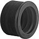 Black rubber nipple for siphon pipe 50 x 40 mm  DN40