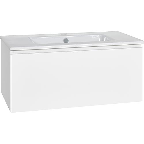 Washbasin base cabinet ELA with ceramic washbasin Standard 1