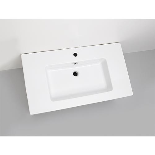 Washbasin base cabinet ELA with ceramic washbasin