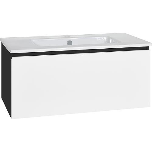 Washbasin base cabinet ELA with ceramic washbasin Standard 1