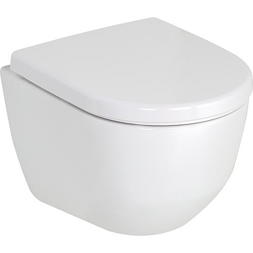 Wall-mounted flushdown toilet Pro Compact, rimless Standard 1