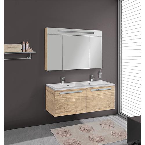 Bathroom furniture set EBLI series MAB, knotty oak