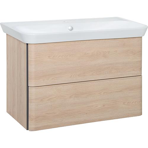 Washbasin base cabinet SURI2 with ceramic washbasin, width 1000 mm Standard 2