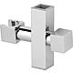 Glisseur de douchette pour 93 726 44, kit colonne de douche CUBE, 20 x 20 mm