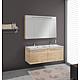 Bathroom furniture set EBLI series MAB, knotty oak