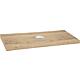 Counter top Blata, knotty oak, with hole for washbasin, with fixing, 1200x56x510 mm