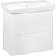 Washbasin base cabinet SURI2 with ceramic washbasin, width 650 mm Standard 1