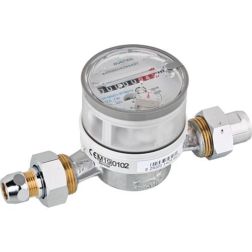 ETKD corner valve counter for cold water to 30°C Standard 1