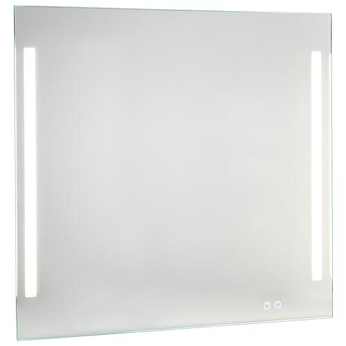 Miroir LED Earline 2 interrupteurs tactiles avec anti-buee, 1000x800 mm, 33W