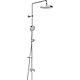 Shower system Hansa Hansabasicjet without mixer, hand shower + overhead shower Ø 200 mm chrome