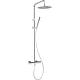 Shower system Salsa hand shower, overhead shower Ø 250 mm and thermostat chrome