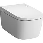 Dusch-WC VitrA V-Care 1.1 Basic weiß, Wandtiefspül-WC spülrandlos + WC-Sitz