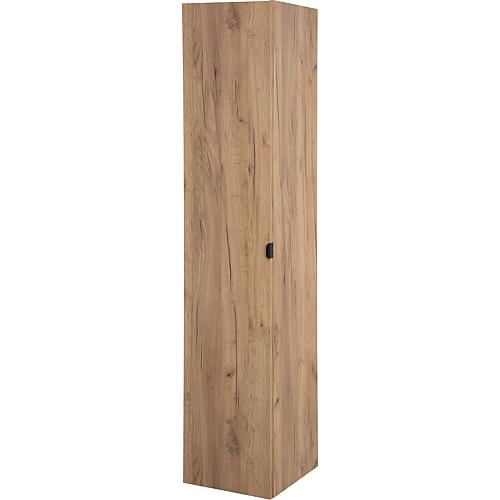 Hochschrank Serie LOSSA 1 Tür Anschl. links asteiche cortina 350x1625x370 mm