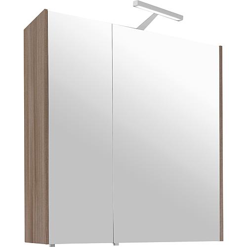 Mirror cabinet with LED lighting, 700 mm width Standard 10