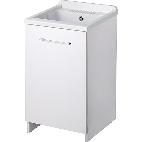 Washing trough with base cabinet and basket pull-out
 Standard 1