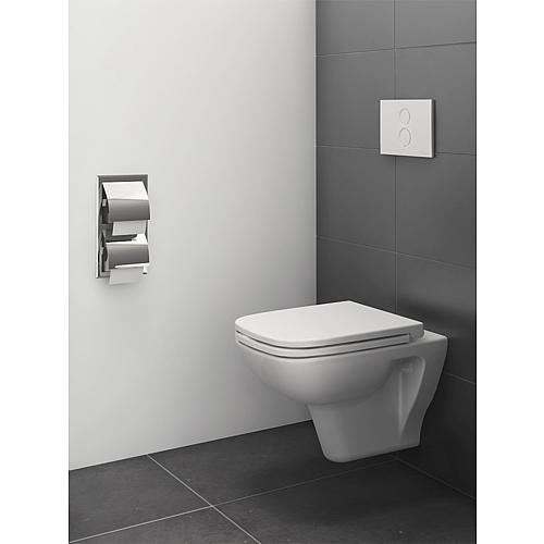 Wand-Tiefspül-WC S20, eckige Form, spülrandlos Anwendung 2