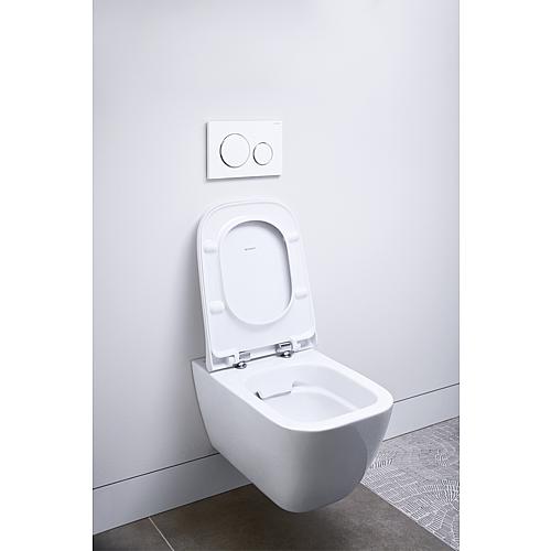 Wand-Tiefspül-WC Smyle Square Compact, spülrandlos Anwendung 3