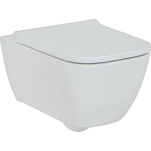 WC-Sitz Smyle Square, schmales Design, Softclose Anwendung 1