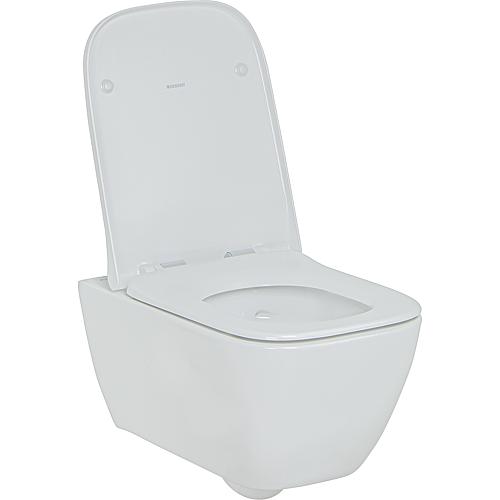 WC-Sitz Smyle Square, schmales Design, Softclose Anwendung 2