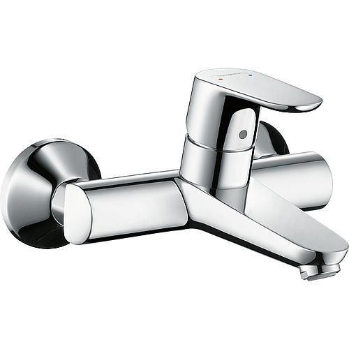 Wall-mounted washbasin mixer Hansgrohe Focus, projection 197mm, chrome