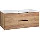 LOSSA washbasin base cabinet with washbasin made of ceramic Standard 3