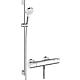 Shower set Ecostat 1001 CL thermostat, Crometta Vario and Unica Croma shower rail Standard 1