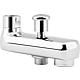 Bec de baignoire Globus 2.0 saillie 100 mm avec inverseur chrome