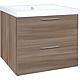 Washbasin base cabinet with washbasin made of cast mineral composite, with 2 front drawers Standard 10