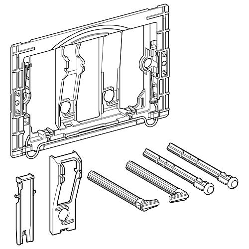 Spare parts for push plate, 2-volume flush from 2000 Standard 2