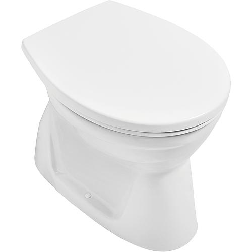 Newo pedestal wash-out toilet, rimless, horizontal outlet Standard 2