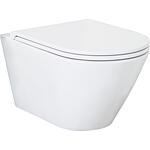 Combi Pack Jacui rimless wall-hung WC with WC seat