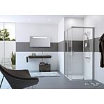 Corner shower cabinet Classics 2 EasyEntry, 2 sliding doors and 2 fixed glass elements