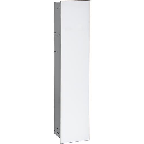WC-Wandcontainer Zero, 1 weiße Glastür, BxH: 180x825 mm