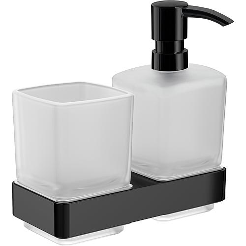 Glass holder/soap dispenser emco loft glass part satin black