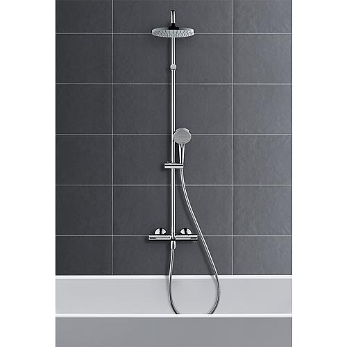 Shower system Vernis Blend Showerpipe 200 1jet, with thermostat and bath inlet Anwendung 1