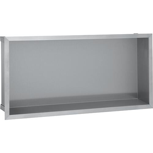 Wall niche WxHxD: 624x324x150 mm Stainless steel rear panel