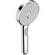 Hansa Activejet handheld shower, 3 spray modes, Ø 120 mm, chrome/light grey