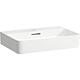 Counter washbasin Laufen Val, 600x155x420 mm, 1 t/hole, w.o/flow, ground white