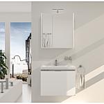 Eola bathroom furniture set, width 710 mm, with 2 front drawers