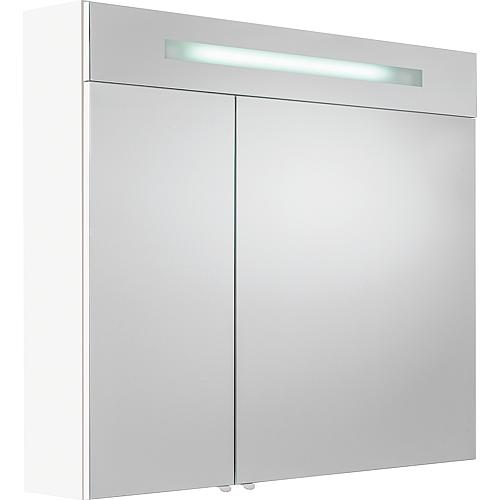 Mirror cabinet with LED-illuminated trim, width 900 mm Standard 1